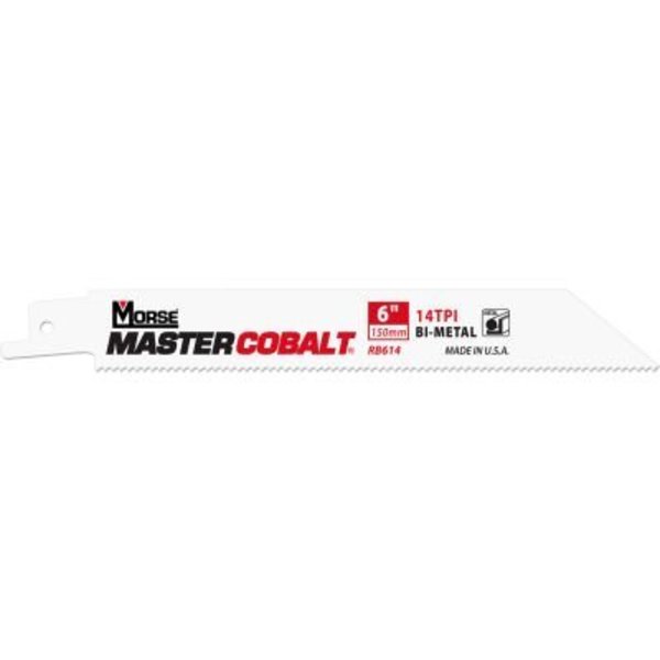 Morse Master CobaltÂ Metal Reciprocating Saw Blades 12"L x 3/4"W, 14 TPI, 50 PK 400121